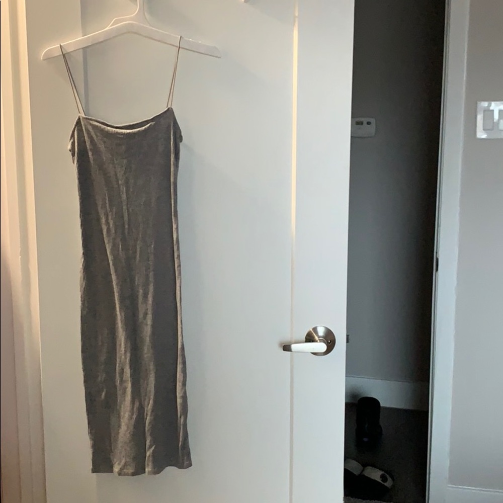 Grey bodycon dress